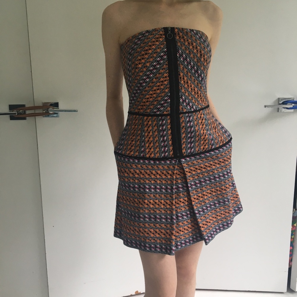 Rachel Roy Orange Dress